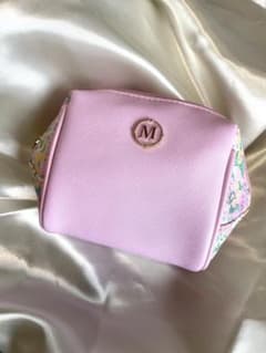 Afternoon Mロゴ ピンク 花柄 ポーチ　アフタヌーンティーのサムネイル