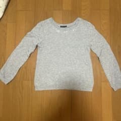 C.D.S BASIC ビジュー付き長袖カットソー グレーのサムネイル
