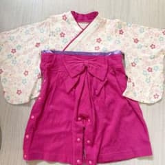 袴ロンパース 女の子 70cmのサムネイル