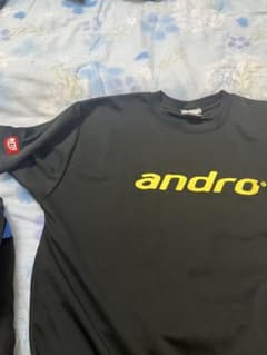 andro 卓球 ウェア ブラック　ユニフォームのサムネイル