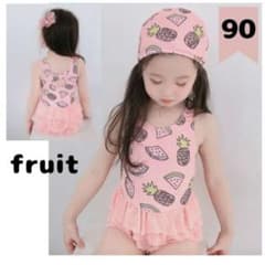 女の子水着 ベビー水着 水着ピンク 90 新品 子供水着のサムネイル
