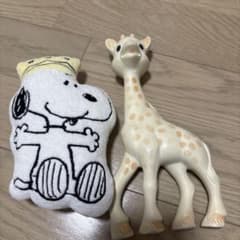 スヌーピー＆キリン　ソフィ　ぬいぐるみセットのサムネイル