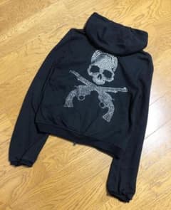 [mastermind×roar] クロスガン ジャージーパーカー 1 ブラック