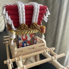 布団だんじり　木製　模型　ミニチュア　ハンドメイド　手作り 布団だんじり 木製 模型 ミニチュア ハンドメイド 手作り - メルカリ