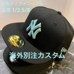 美色激レア】NEW ERA NY ヤンキース 59fifty 黒 ティファニー - メルカリ