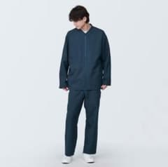 MUJI Labo 汚れが落ちやすいカーゴパンツ 男女兼用 黒のサムネイル