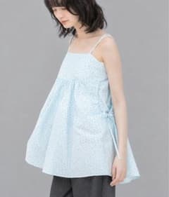 小花柄 キャミソール ペプラム トップスのサムネイル