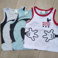 Disney baby ミッキーマウス タンクトップ 3枚セット
