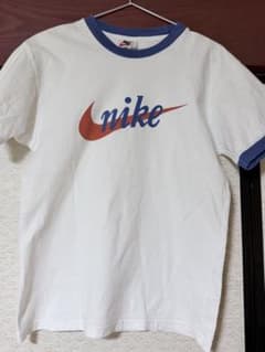 90s NIKEナイキ 筆記体 リンガーTシャツ L ホワイト白 - メルカリ
