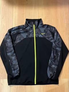 NIKE ジャージ上下セット ブラック 蛍光イエロー - メルカリ