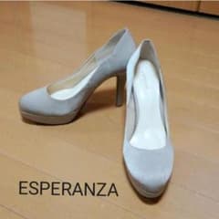ESPERANZA エスぺランサ　パール調ベージュパンプスのサムネイル