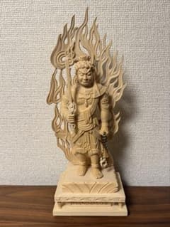 不動明王立像　木彫り36cmのサムネイル