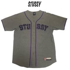 激レア☆Stussy ステューシー　ベースボールシャツ　古着のサムネイル
