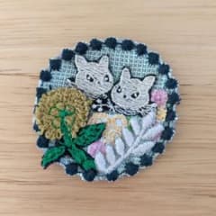 ミナペルホネン pjc ハンドメイド 546 ブローチ - メルカリ