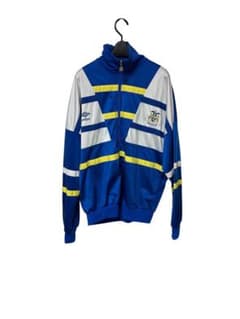 【umbro】ナイロンジャケット 青 ストライプ デザインのサムネイル