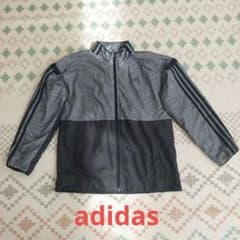 adidas ジップアップジャケット グレー ブラックのサムネイル