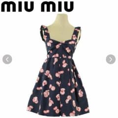 miumiu キャンディ柄シルクワンピース - メルカリ