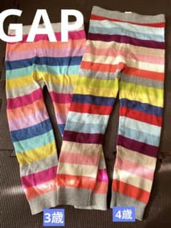 GAP ニットレギンス　レインボー　きょうだいお揃いのサムネイル