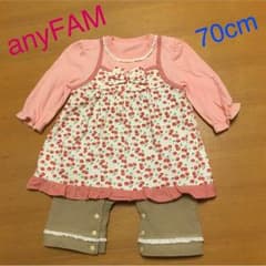 anyFAM  重ね着風ロンパース  70cmのサムネイル