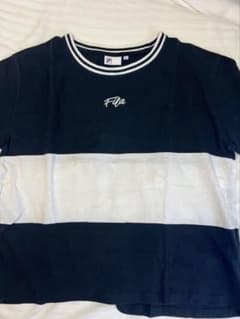 FILA 半袖カットソー ブラック ホワイト Mのサムネイル