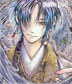 手描きオリジナルイラスト アナログ 色紙 水彩 原画 - メルカリ
