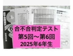 2025年】合不合判定テスト6年生第5回〜第6回 - メルカリ