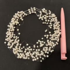 ネックレス　パール　留め具簡単のサムネイル