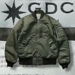 美品】GDC 裏原 MA-1 フライトジャケット ミリタリー カーキ 熊谷隆志