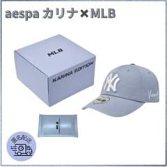 韓国 カリナ MLB KARINA コラボ キャップ トレカ ブルー キャップ カリナ MLB KARINA EDITION vol.2 コラボ キャップ - メルカリ