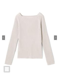 【新品・未使用】GRL スクエアネックリブニットトップスのサムネイル
