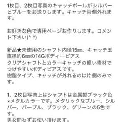 ボディピアス 14Gのサムネイル