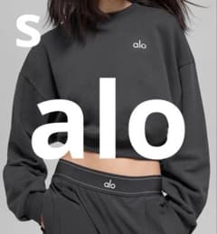 新品未使用】alo クロップドクルーネックAnthracite - メルカリ
