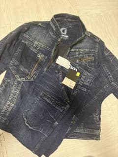 【新品未使用】デニム作業着 上下セットのサムネイル