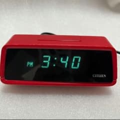 動作品 CITIZEN シチズン デジタル時計 スペースエイジ レトロ 置時計