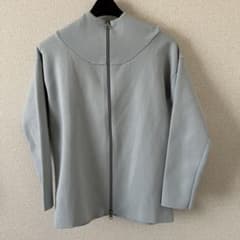soeju ソージュ ミラノリブニットパーカー ブルーグレー - メルカリ