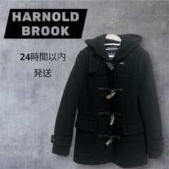 しほし❗️【新品未使用】HARNOLD BROOKウール厚地ダッフルコート 美品】アーノルドブルック HARNOLD BROOK ダッフルコートレディース
