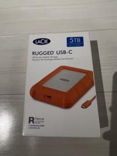 LACIE RUGGED USB-C 5TB 外付けハードディスクのサムネイル