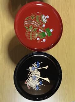 桃の節句、端午の節句　お祝い用高杯朱、黒のサムネイル