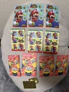 ポチ袋　マリオ６枚・ミニオン４枚　計10枚のサムネイル