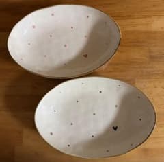 カレー皿 オーバル皿　陶器　2枚セットのサムネイル