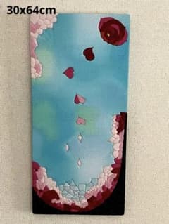 パッチワーク　デザインアート　壁掛けインテリア　薔薇　縁起物 パッチワーク デザインアート 壁掛けインテリア 薔薇 縁起物 - メルカリ