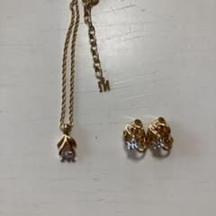 NINA RICCI ネックレス イヤリング セット ゴールドのサムネイル