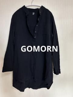 GOMORN ブラック 長袖チュニック L レディース 体型カバー 黒のサムネイル