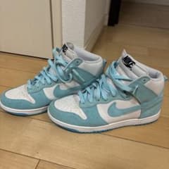 NIKE DUNK HIGH ライトブルー ホワイトのサムネイル
