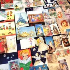 素敵な紙ものセット…☆①クリスマス　スペシャル　ホーリーカード　聖母子のサムネイル