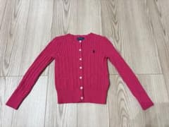Polo Ralph Lauren ピンクカーディガン サイズ6 (120cm)のサムネイル