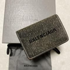 y*u様 [国内正規品]BALENCIAGA バレンシアガ 三つ折り財布 ダーク 