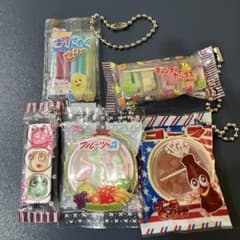 駄菓子　ミニチュアマスコット 5点セットのサムネイル