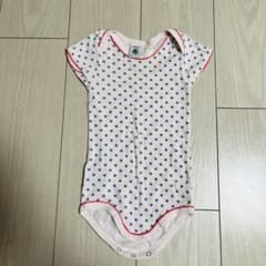 petit bateau 水玉ロンパース 半袖 74cmのサムネイル