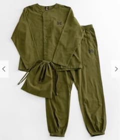 【Needles】Pajama Set Cotton Flannel Oliveのサムネイル